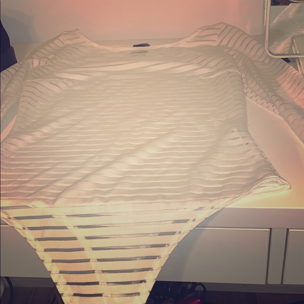White mesh bodysuit